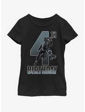 Marvel Black Panther 4th Bday Youth Girls T-Shirt, , hi-res