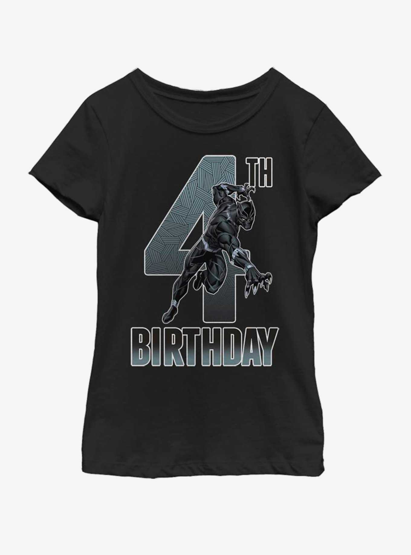 Marvel Black Panther 4th Bday Youth Girls T-Shirt, , hi-res