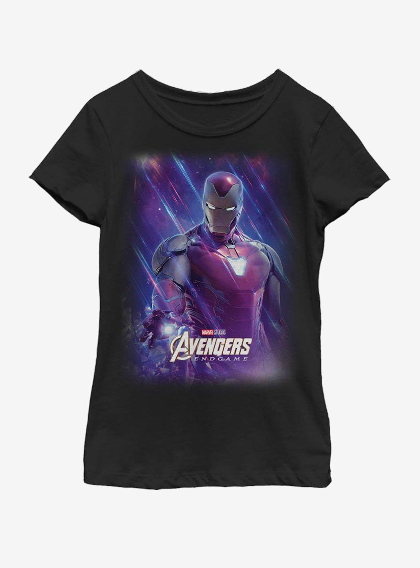 Marvel Avengers: Endgame Space Ironman Youth Girls T-Shirt, BLACK, hi-res