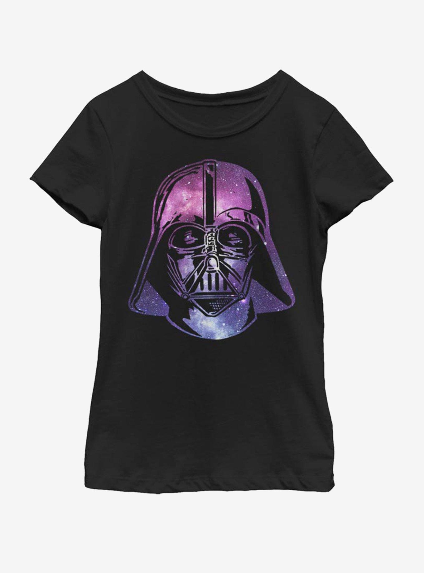 Star Wars Vader Space Helmet Youth Girls T-Shirt, BLACK, hi-res