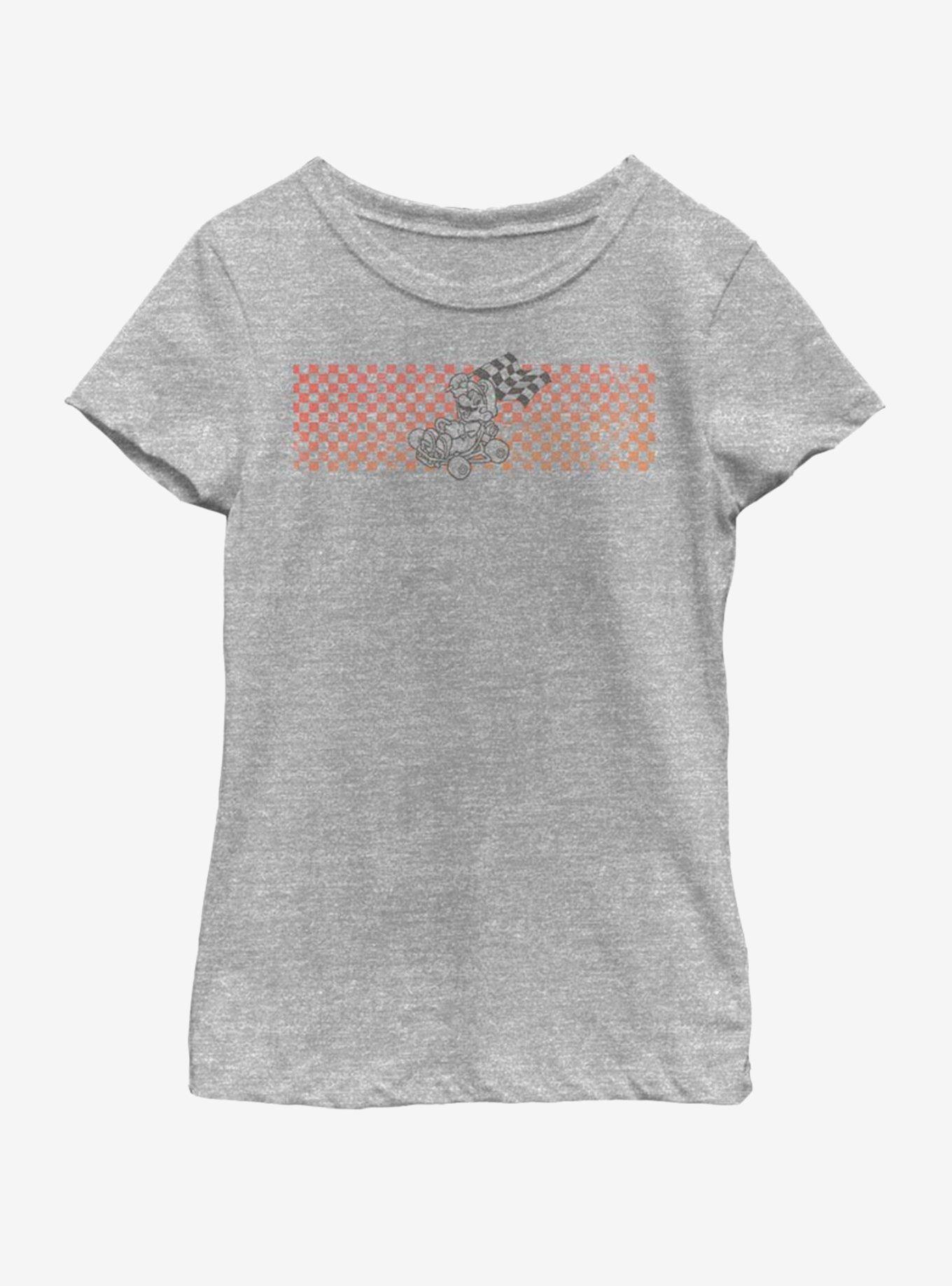Nintendo Mario Panel Youth Girls T-Shirt, ATH HTR, hi-res