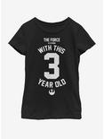 Star Wars Force Sensitive Three Youth Girls T-Shirt, BLACK, hi-res