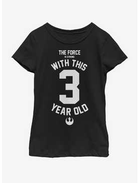 Star Wars Force Sensitive Three Youth Girls T-Shirt, , hi-res