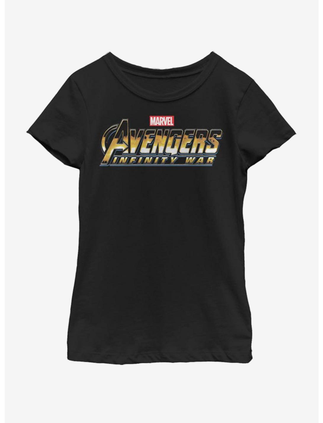 Marvel Avengers Infinity War Grungy Infinity Youth Girls T-Shirt, BLACK, hi-res