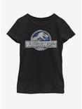 Jurassic World Simple Logo Youth Girls T-Shirt, BLACK, hi-res