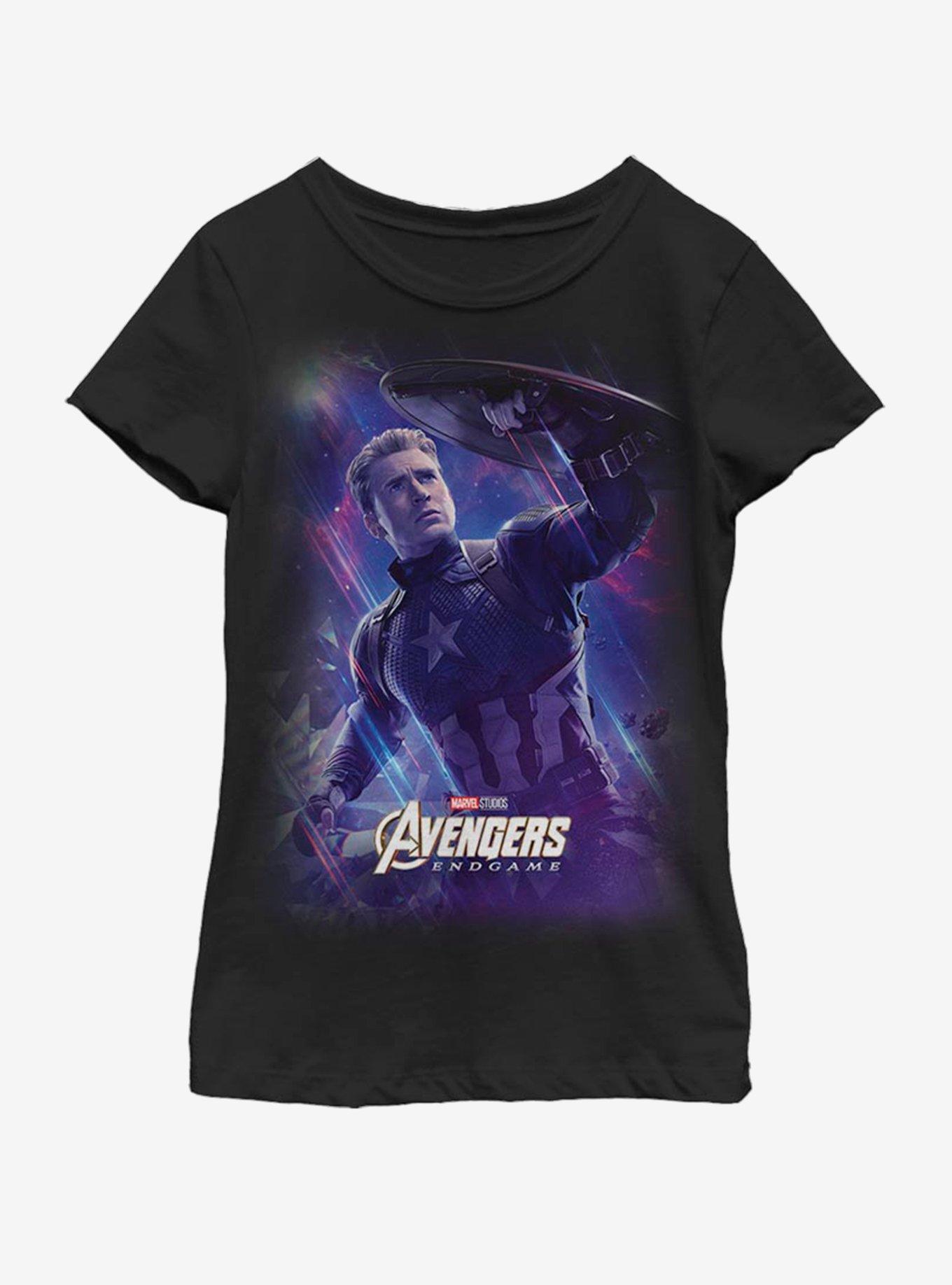 Marvel Avengers: Endgame Space Rogers Youth Girls T-Shirt, BLACK, hi-res