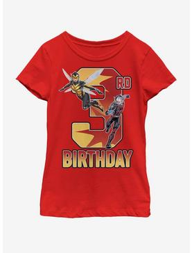 Marvel Antman Wasp Ant 3rd Bday Youth Girls T-Shirt, , hi-res
