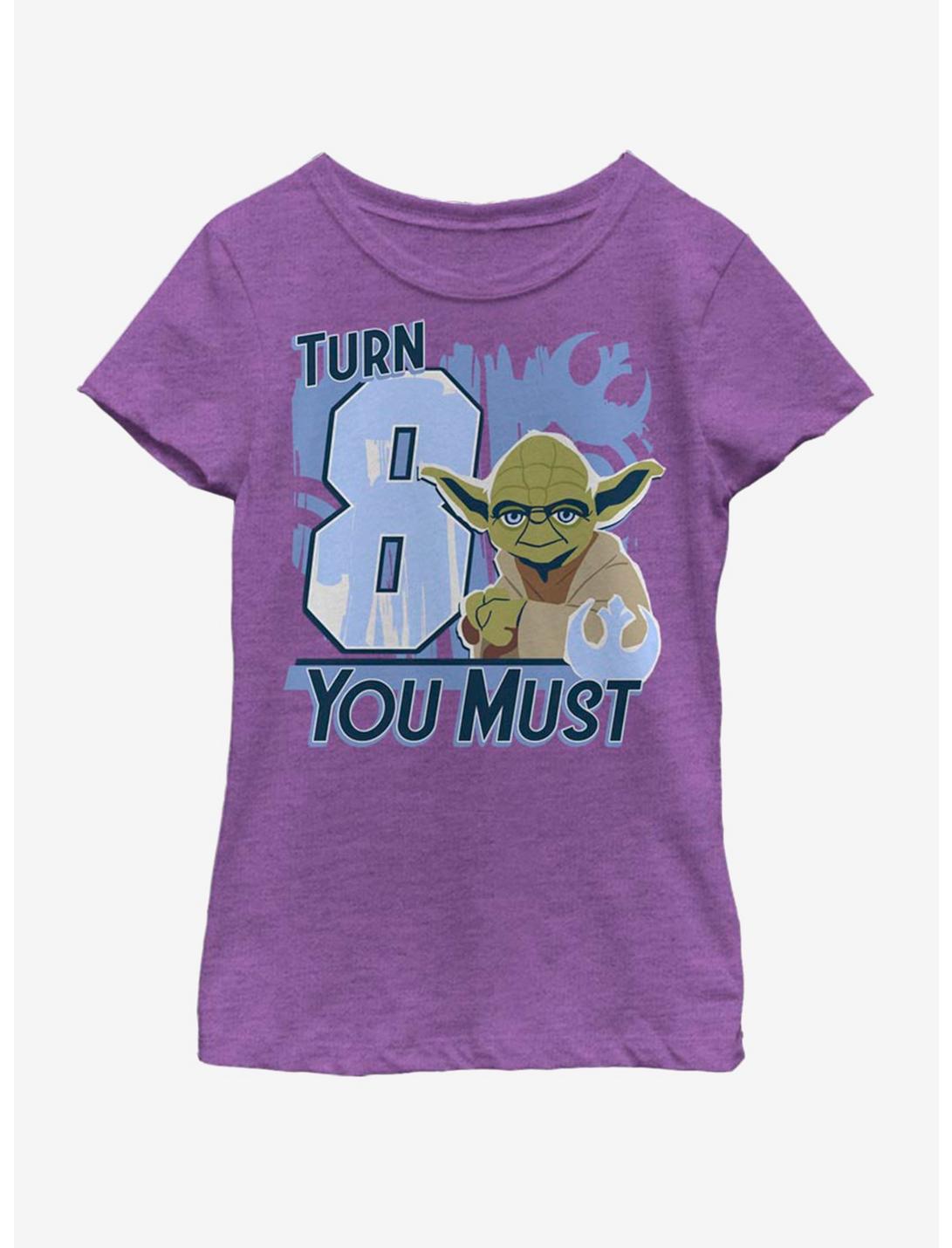 Star Wars Turn 8 You Must Youth Girls T-Shirt, PURPLE BERRY, hi-res