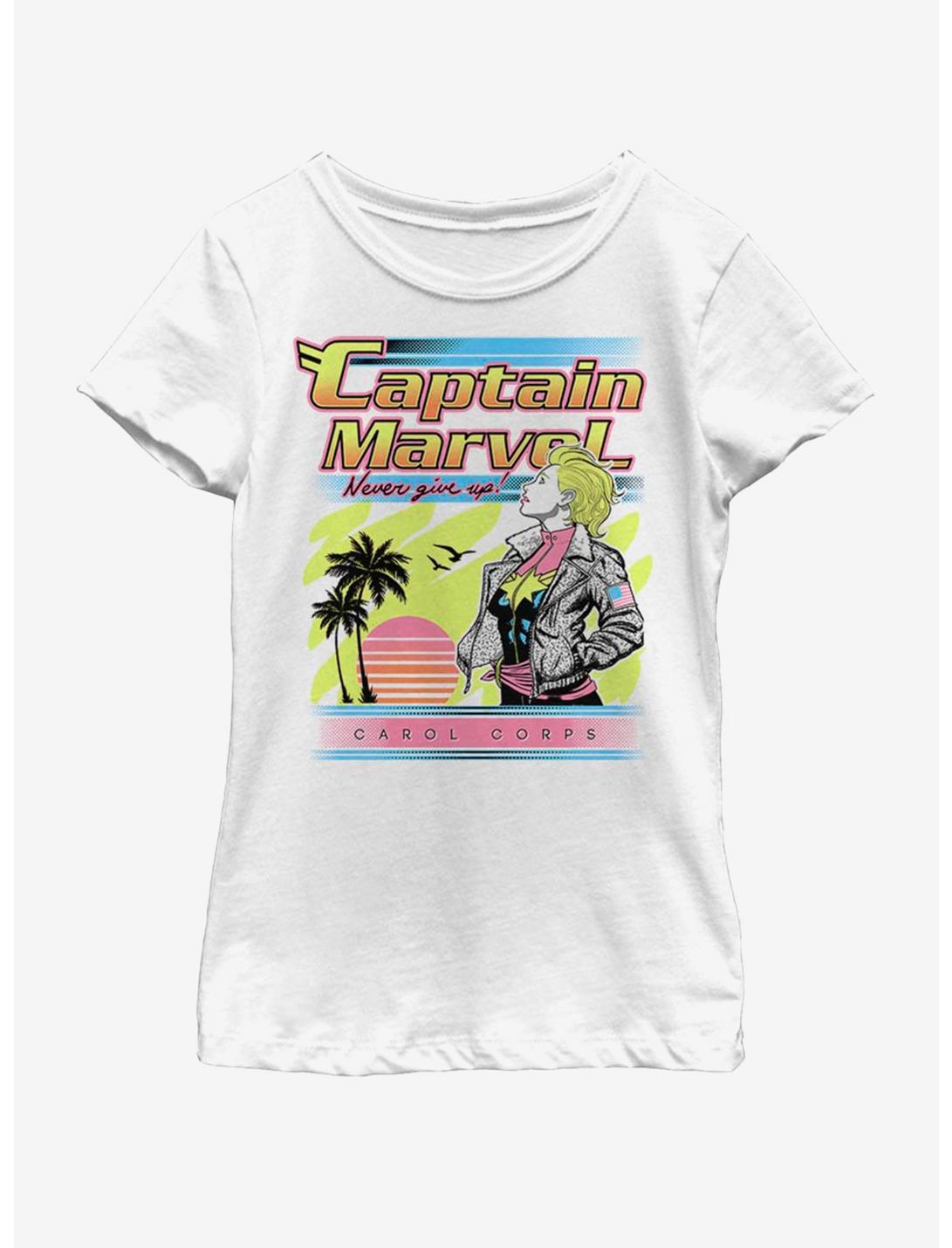 Marvel Captain Marvel Carol Youth Girls T-Shirt, WHITE, hi-res