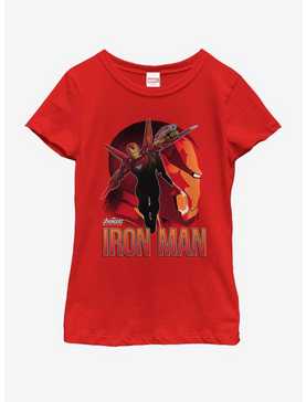 Marvel Ironman Invincible Sil Youth Girls T-Shirt, , hi-res