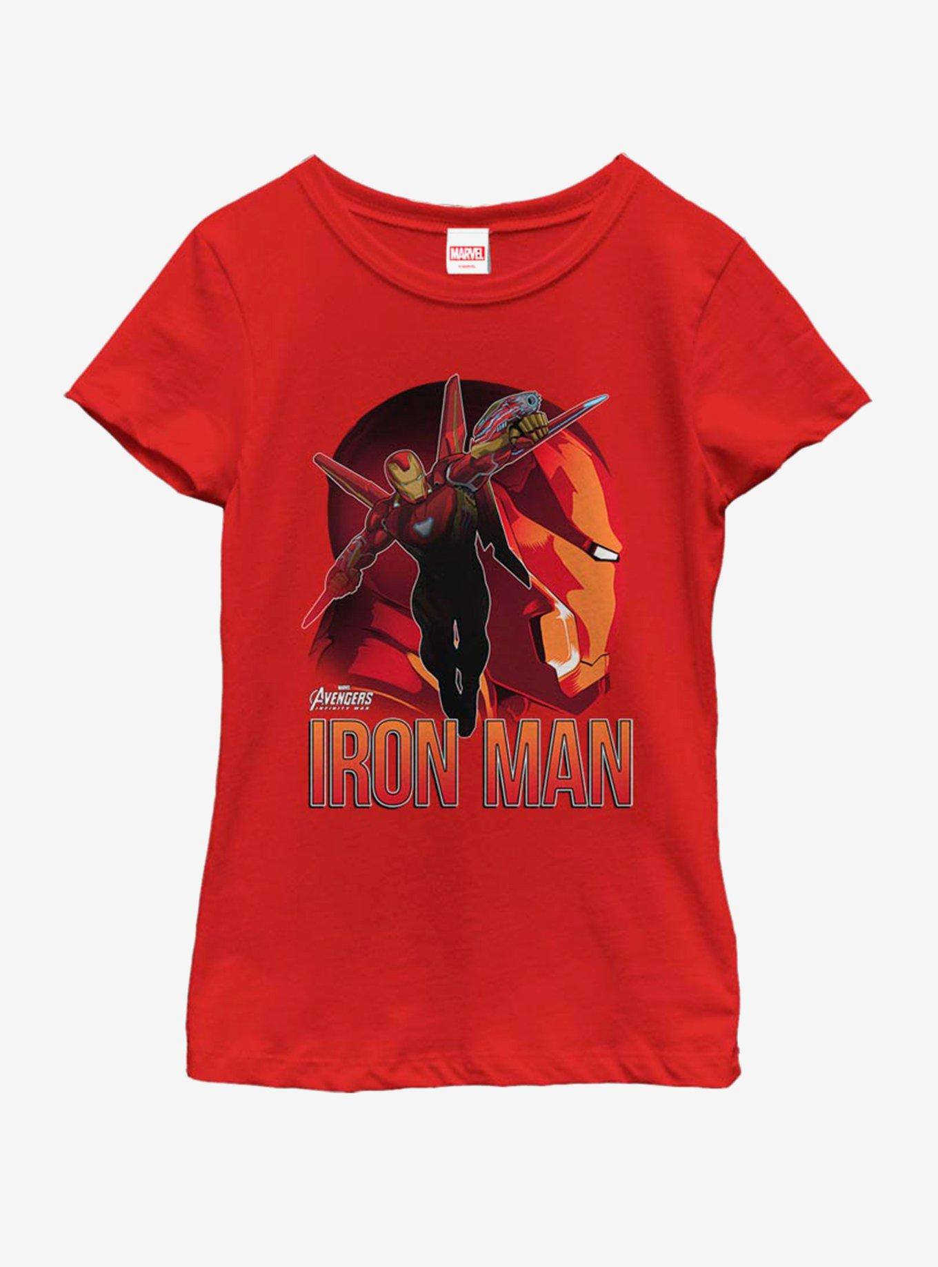 Marvel Ironman Invincible Sil Youth Girls T-Shirt, , hi-res