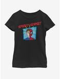 Marvel Spiderman Far From Home Spidey Sense Youth Girls T-Shirt, BLACK, hi-res