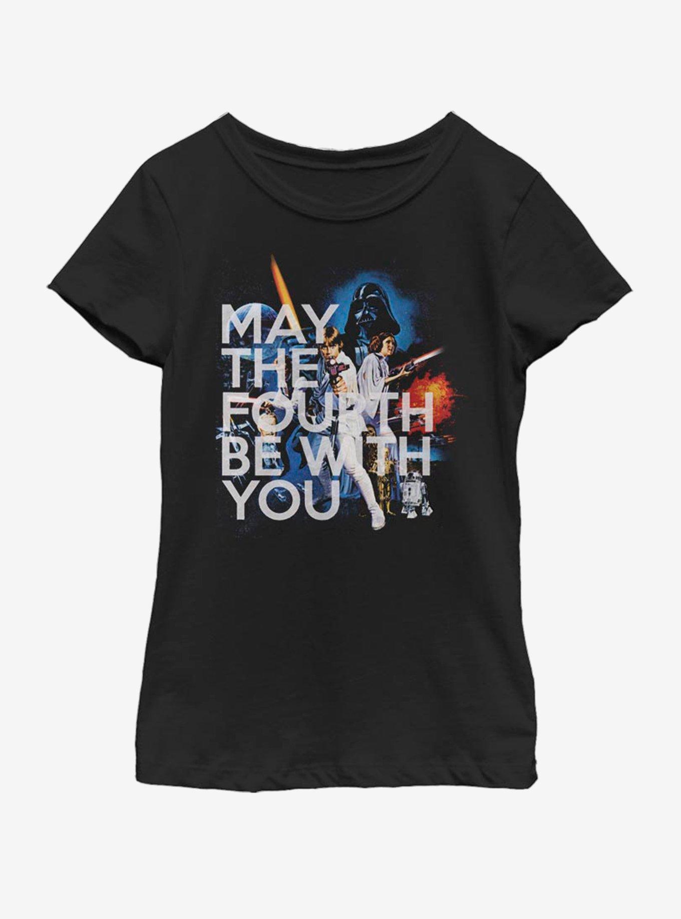 Star Wars Original Fourth Youth Girls T-Shirt, BLACK, hi-res