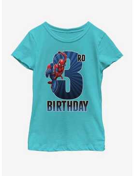 Marvel Spiderman 3rd Bday Youth Girls T-Shirt, , hi-res