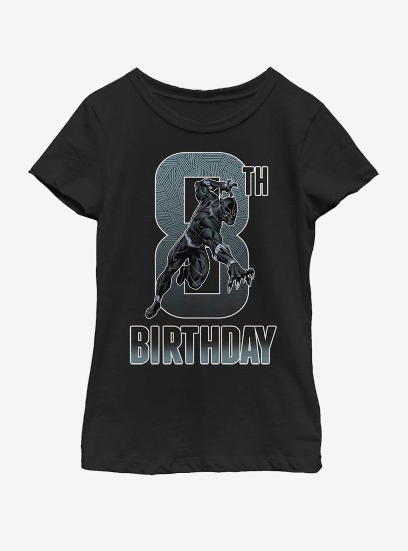 Marvel Black Panther 8th Bday Youth Girls T-Shirt, , hi-res