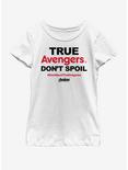 Marvel Avengers: Endgame Do Not Spoil Youth Girls T-Shirt, WHITE, hi-res