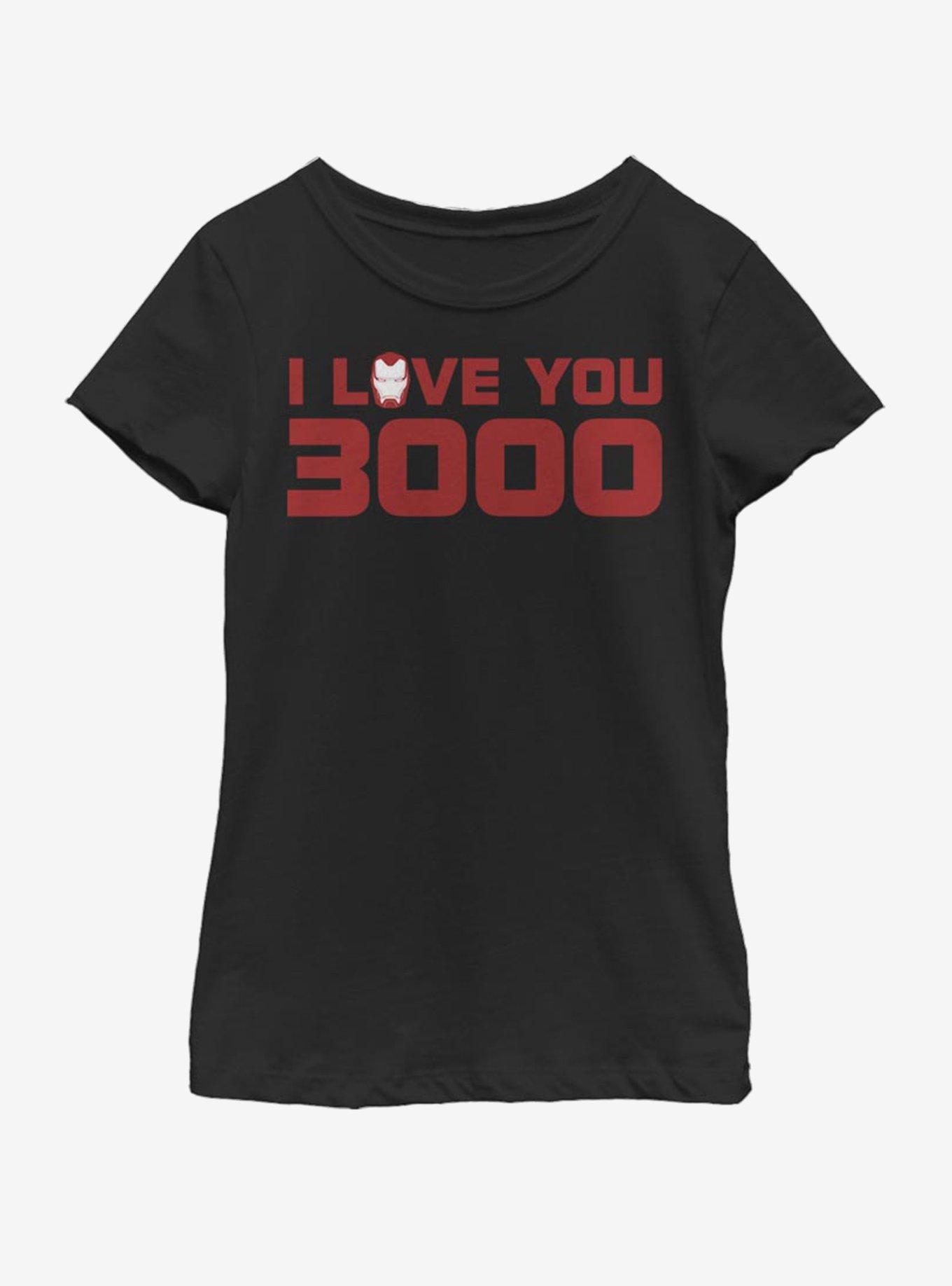 Marvel Avengers: Endgame Iron Man Love Youth Girls T-Shirt, , hi-res