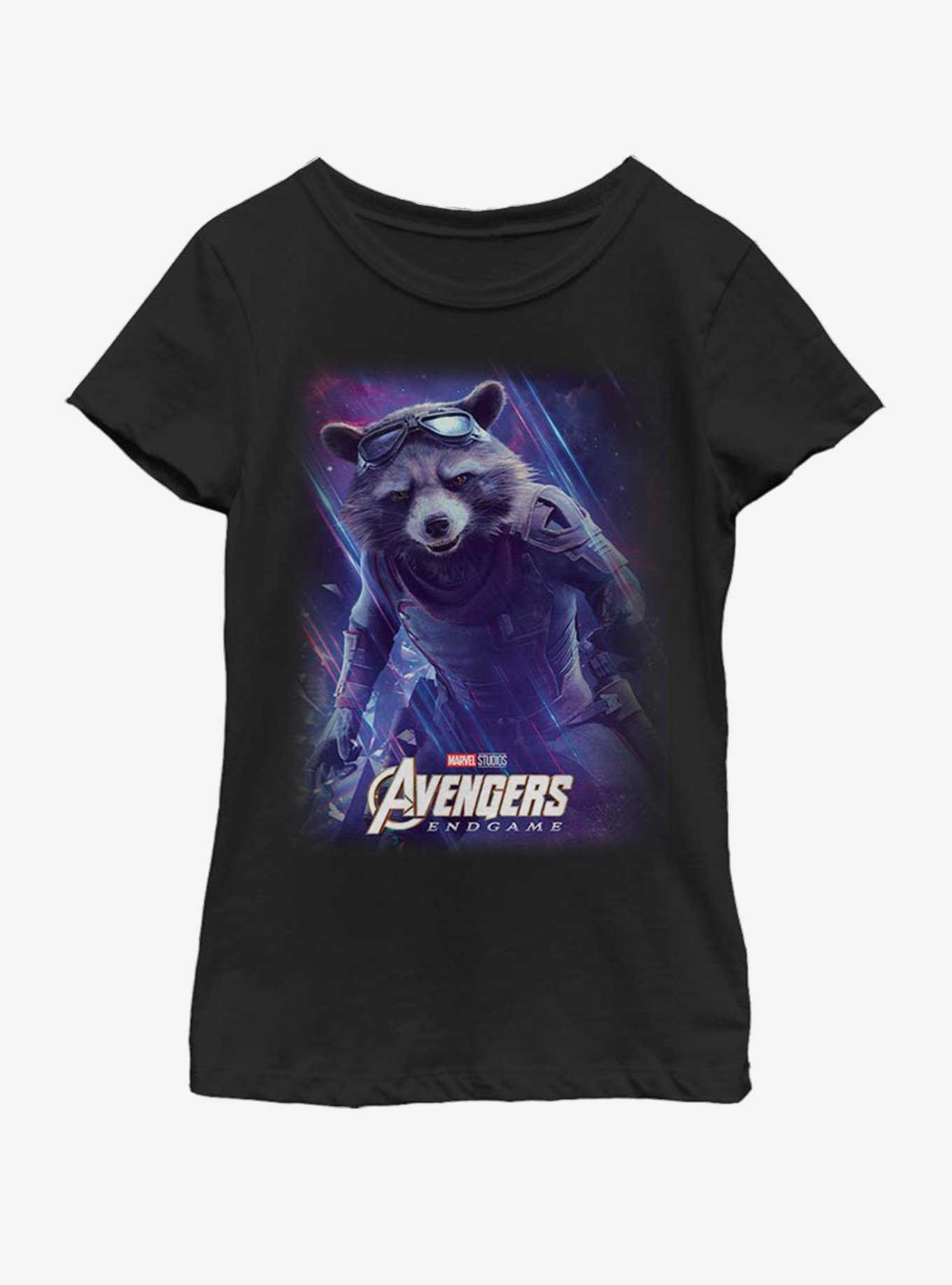 Marvel Avengers: Endgame Space Raccon Youth Girls T-Shirt, , hi-res