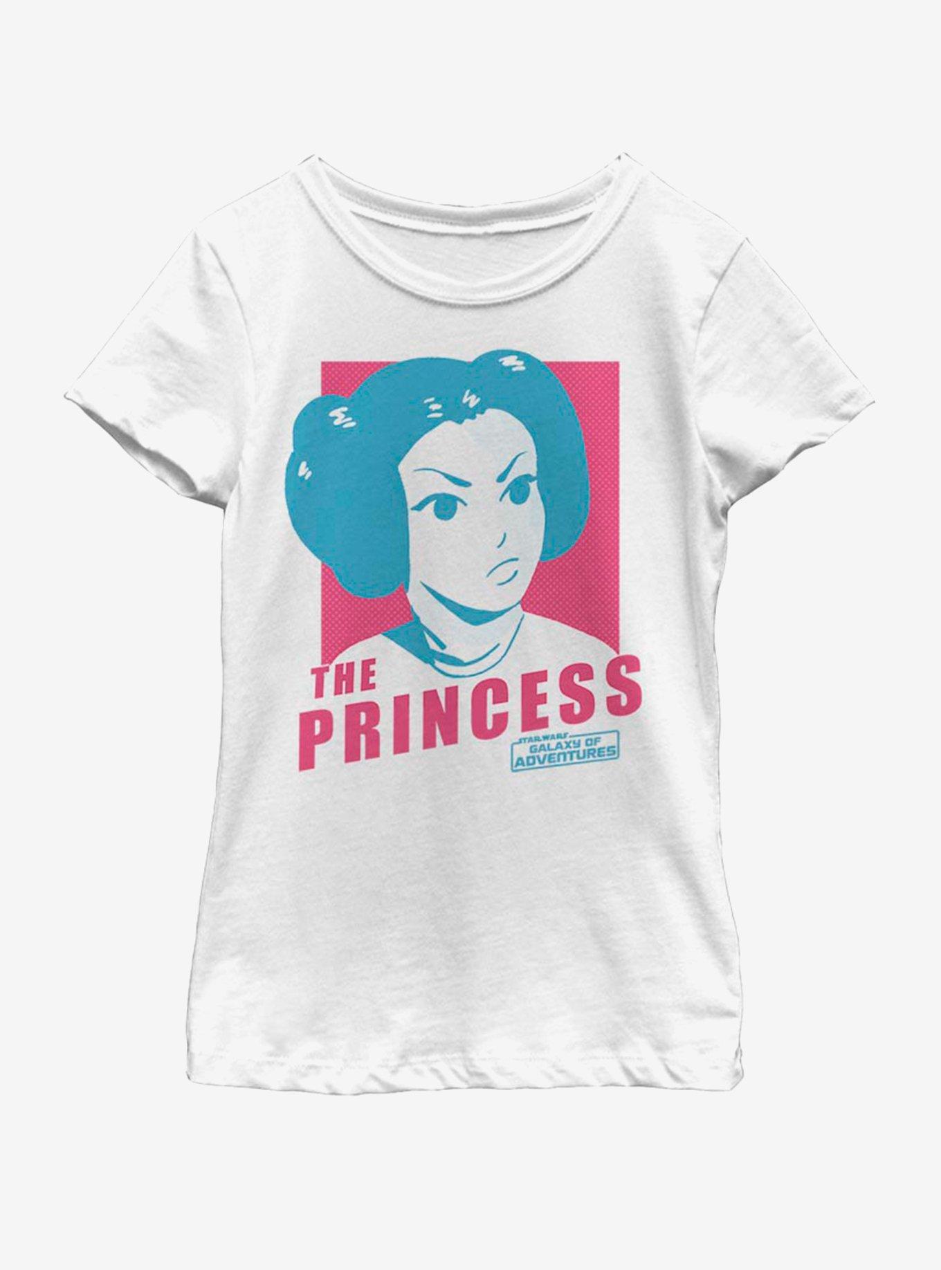 Star Wars Pop Princess Youth Girls T-Shirt, WHITE, hi-res
