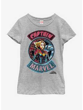 Marvel Captain Marvel Patches Youth Girls T-Shirt, , hi-res