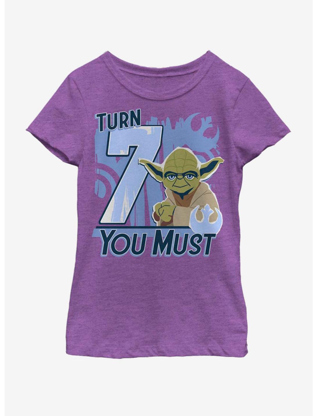 Star Wars Turn 7 you Must Youth Girls T-Shirt, PURPLE BERRY, hi-res