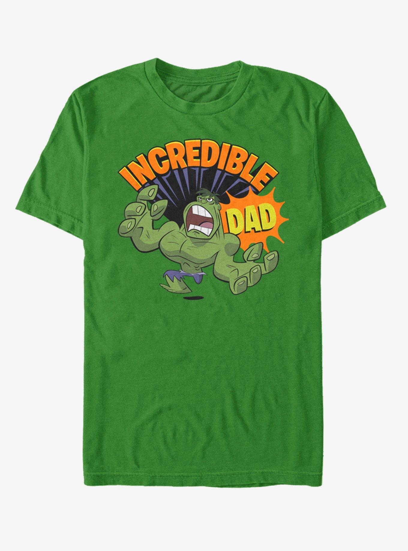 Marvel Hulk Incredible Dad Retro T-Shirt, , hi-res