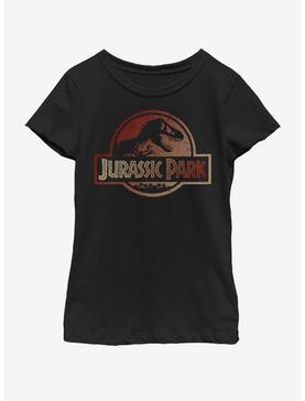 Jurassic Park Colored Logo - RED Youth Girls T-Shirt, , hi-res