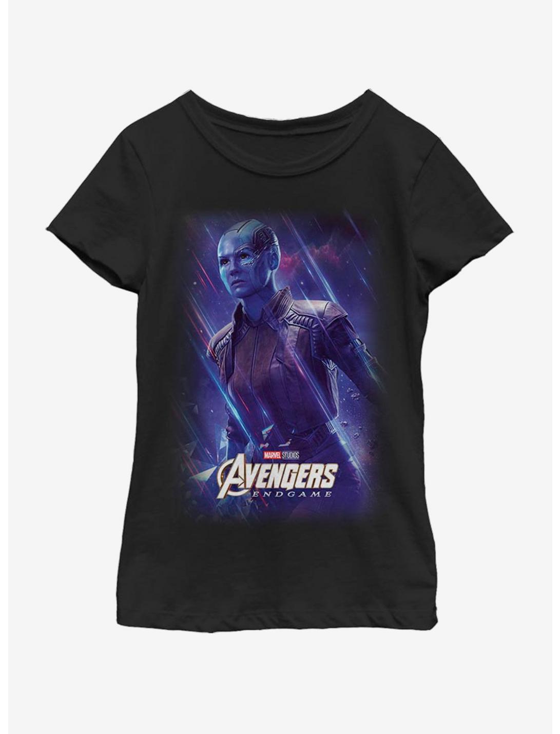 Marvel Avengers: Endgame Space Nebula Youth Girls T-Shirt, BLACK, hi-res