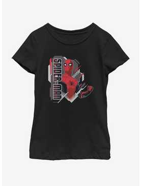 Marvel Spiderman Far From Home Heroic Spider-Man Youth Girls T-Shirt, , hi-res