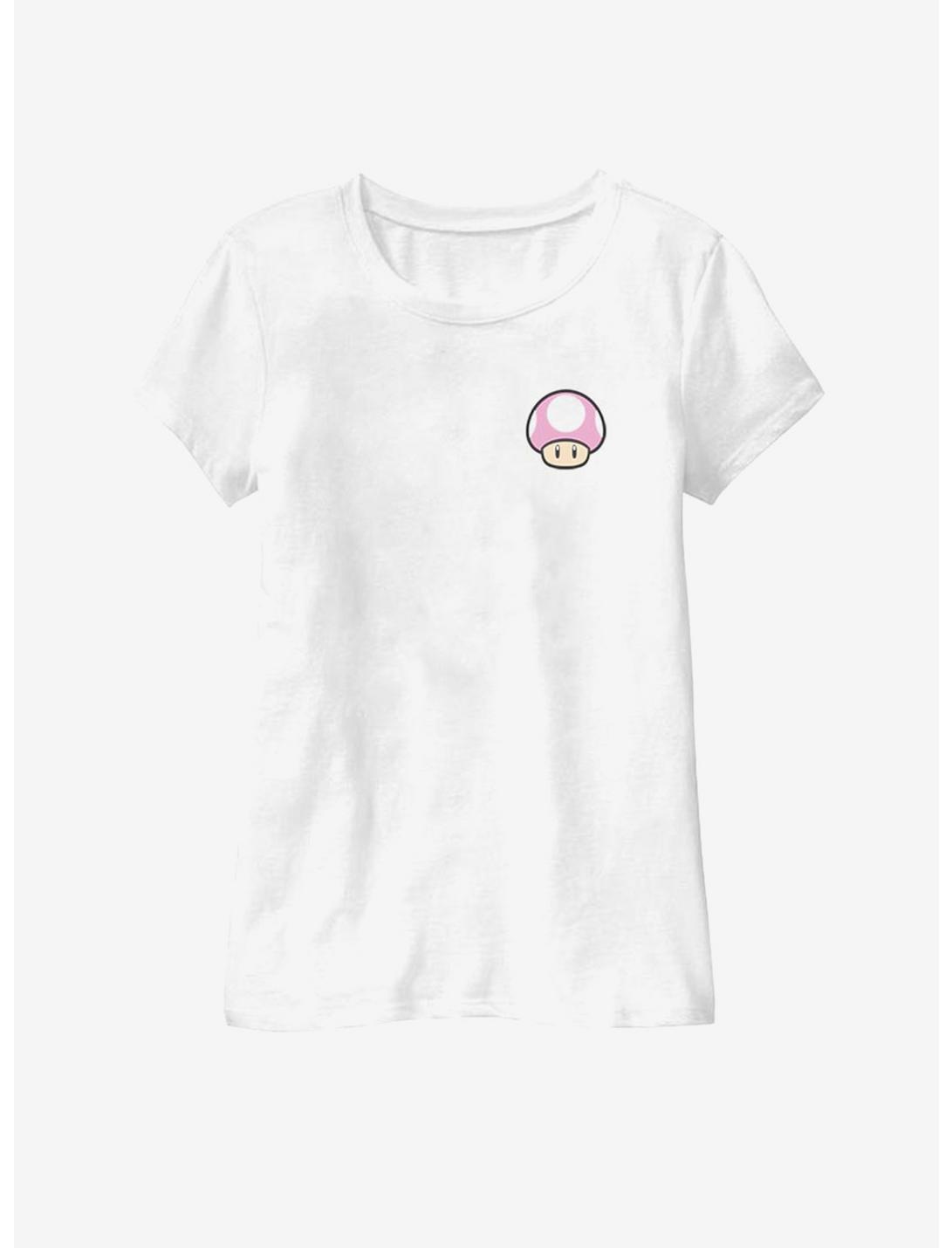 Nintendo Plushroom Youth Girls T-Shirt, WHITE, hi-res