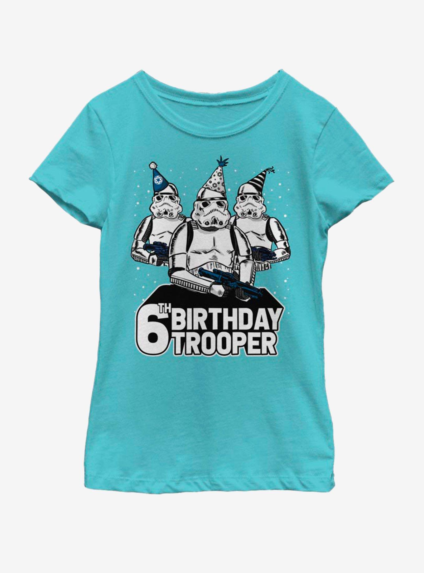 Star Wars Birthday Trooper Six Youth Girls T-Shirt, , hi-res