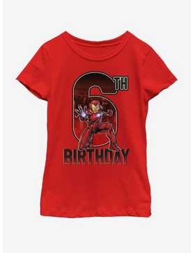 Marvel Ironman 6th Bday Youth Girls T-Shirt, , hi-res