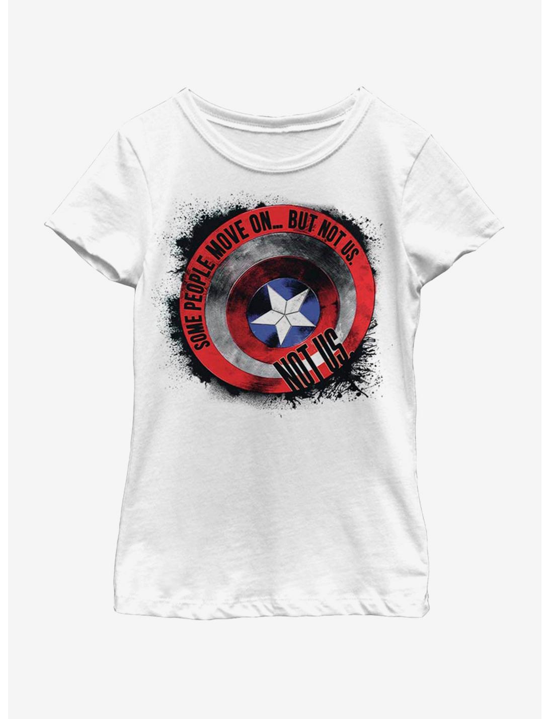 Marvel Avengers: Endgame Cap Shield Youth Girls T-Shirt, WHITE, hi-res