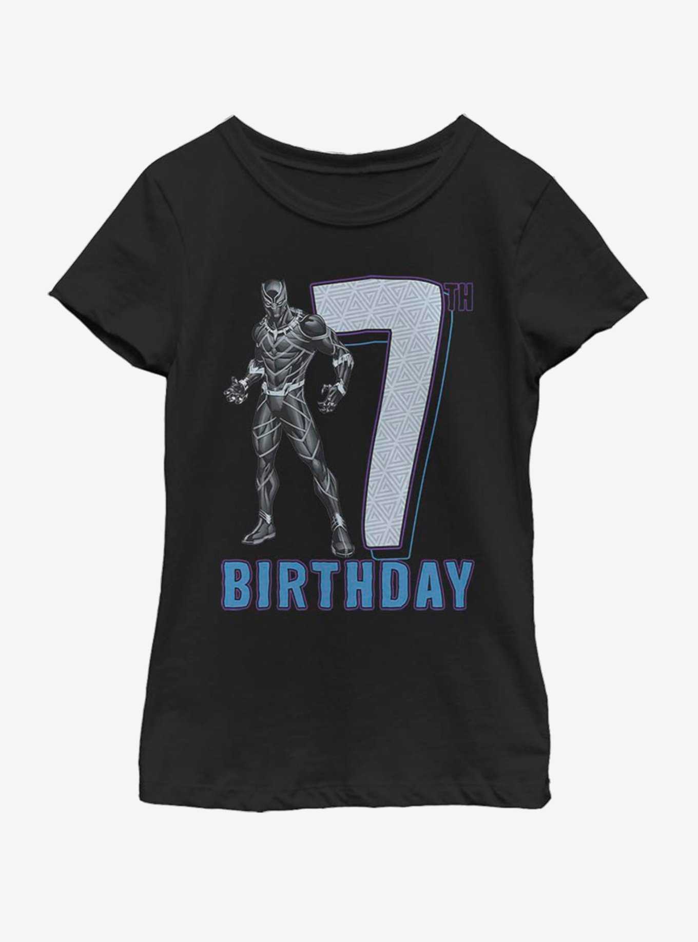 Marvel Black Panther Panther Birthday Youth Girls T-Shirt, , hi-res