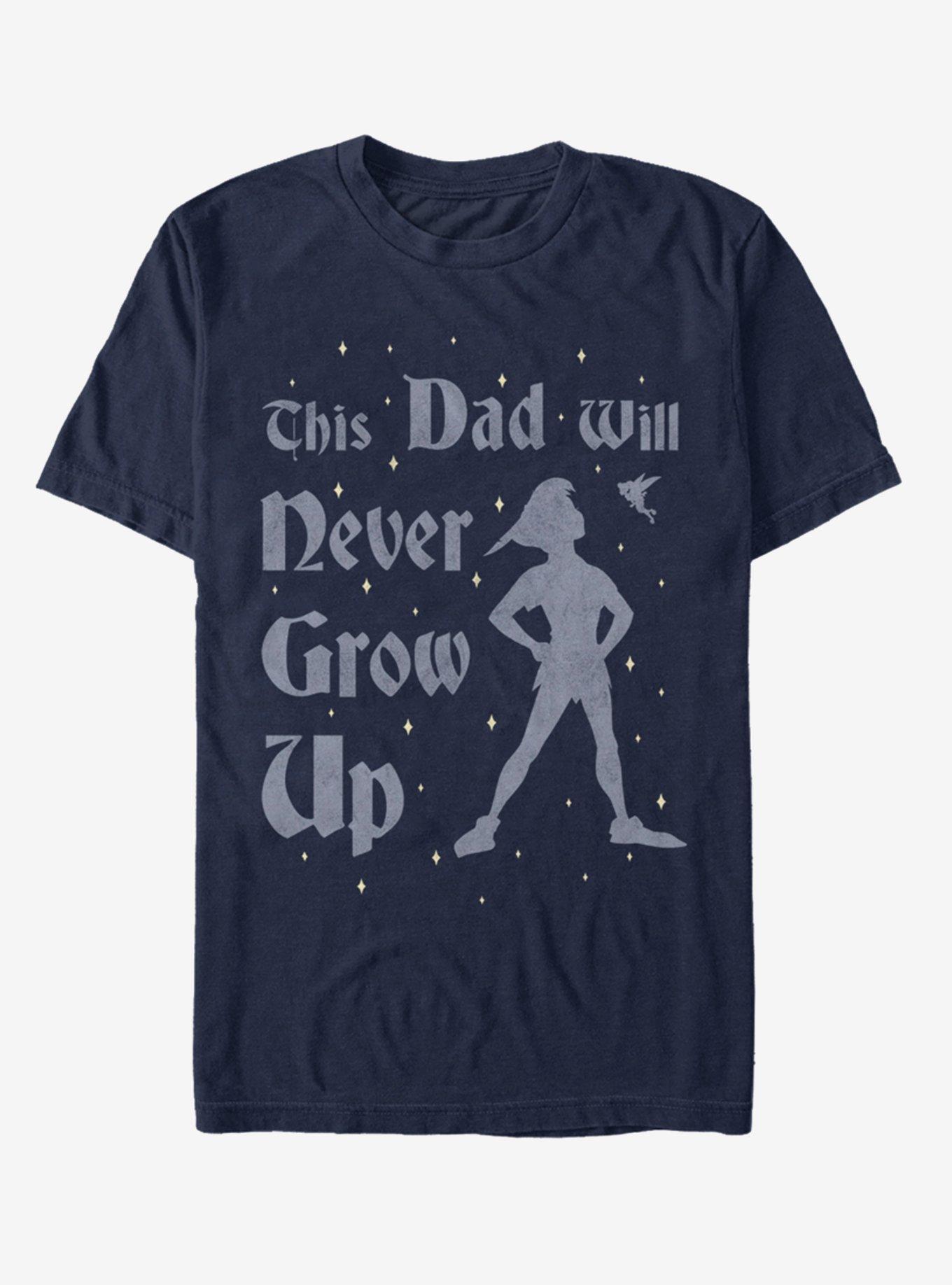Disney Tinker Bell This Dad Wont Grow Up T-Shirt, NAVY, hi-res