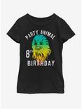 Star Wars Chewie Birthday Eight Youth Girls T-Shirt, BLACK, hi-res