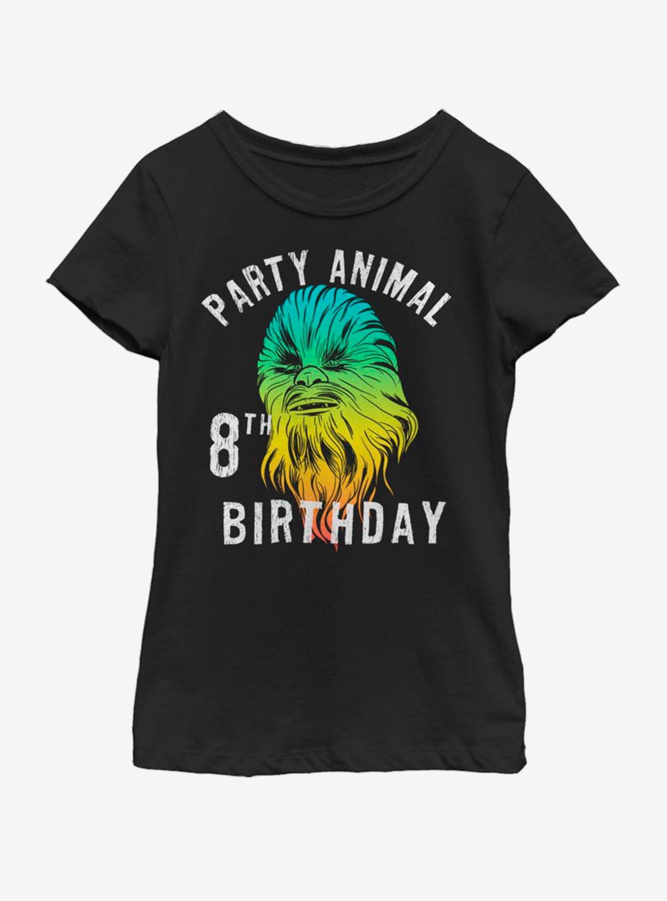 Star Wars Chewie Birthday Eight Youth Girls T-Shirt, , hi-res