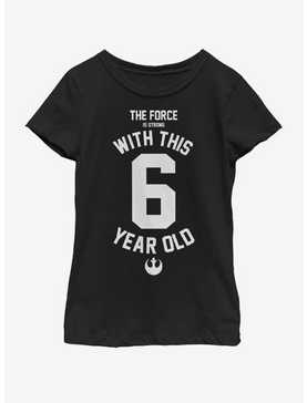Star Wars Force Sensitive Six Youth Girls T-Shirt, , hi-res