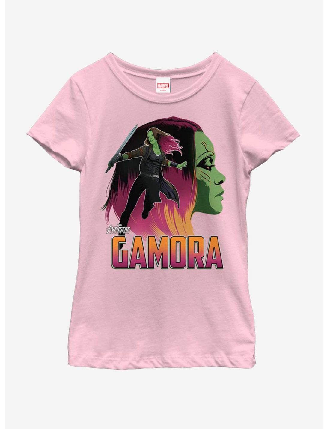 Marvel Avengers Infinity War Gamora Sil Youth Girls T-Shirt, PINK, hi-res