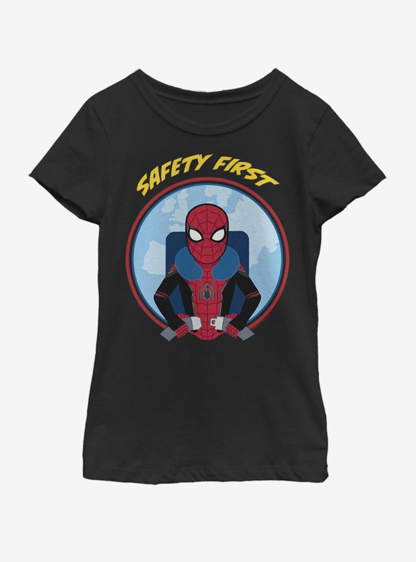 Marvel Spiderman Far From Home Buckle Up Youth Girls T-Shirt, , hi-res