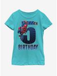 Marvel Spiderman 5th Bday Youth Girls T-Shirt, TAHI BLUE, hi-res