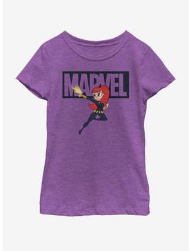 Marvel Black Widow Brick Widow Youth Girls T-Shirt, , hi-res
