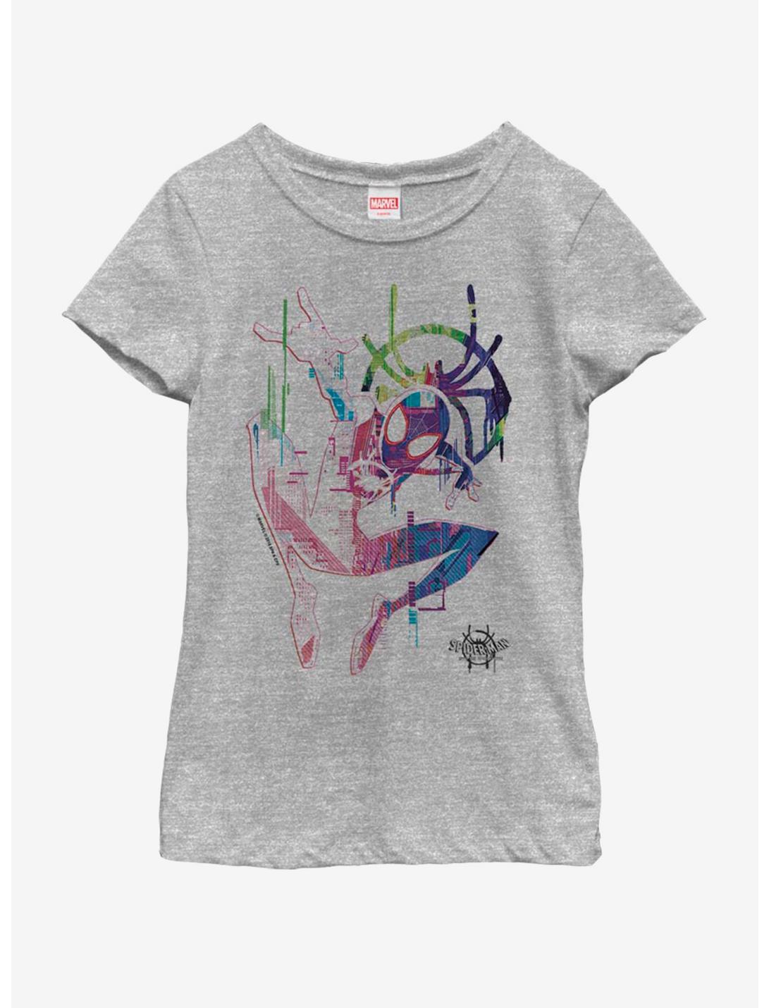 Marvel Spiderman Water Spidey Youth Girls T-Shirt, ATH HTR, hi-res