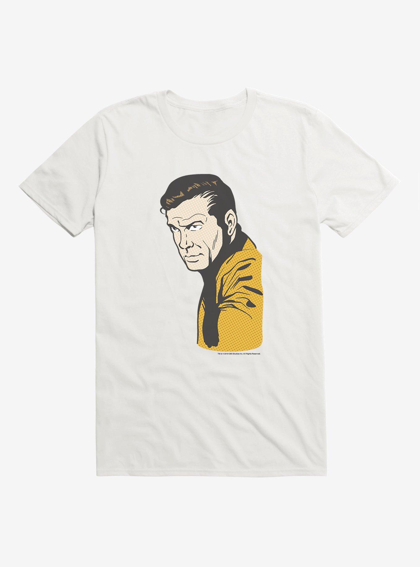 Star Trek Captain Kirk Pop Art T-Shirt, WHITE, hi-res