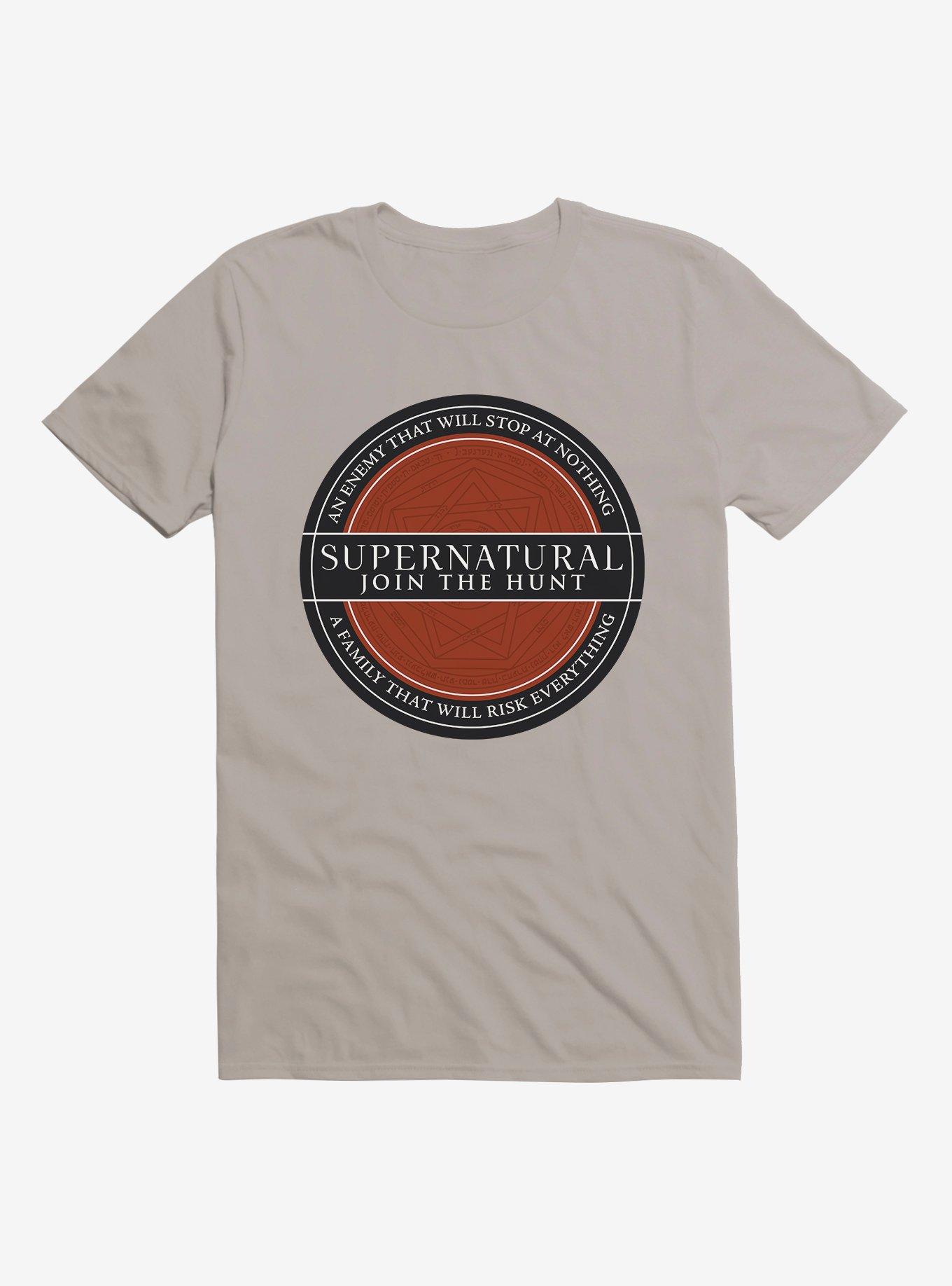 Supernatural Family Emblem T-Shirt, LIGHT GRAY, hi-res