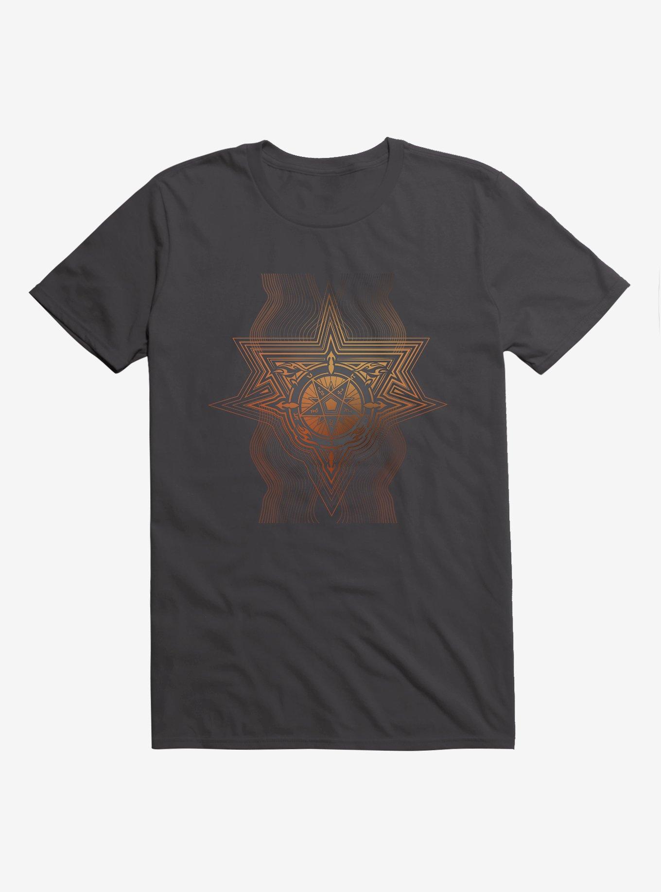 Supernatural Pentagram T-Shirt, DARK GRAY, hi-res