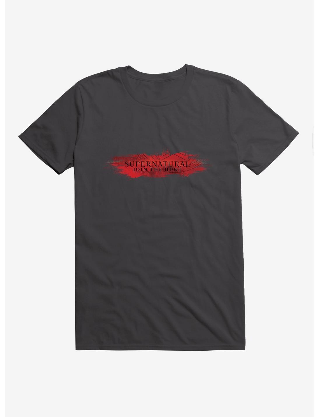 Supernatural Red Logo T-Shirt, DARK GRAY, hi-res