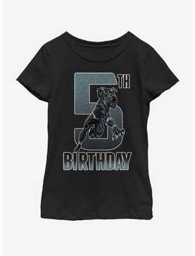 Marvel Black Panther 5th Bday Youth Girls T-Shirt, , hi-res