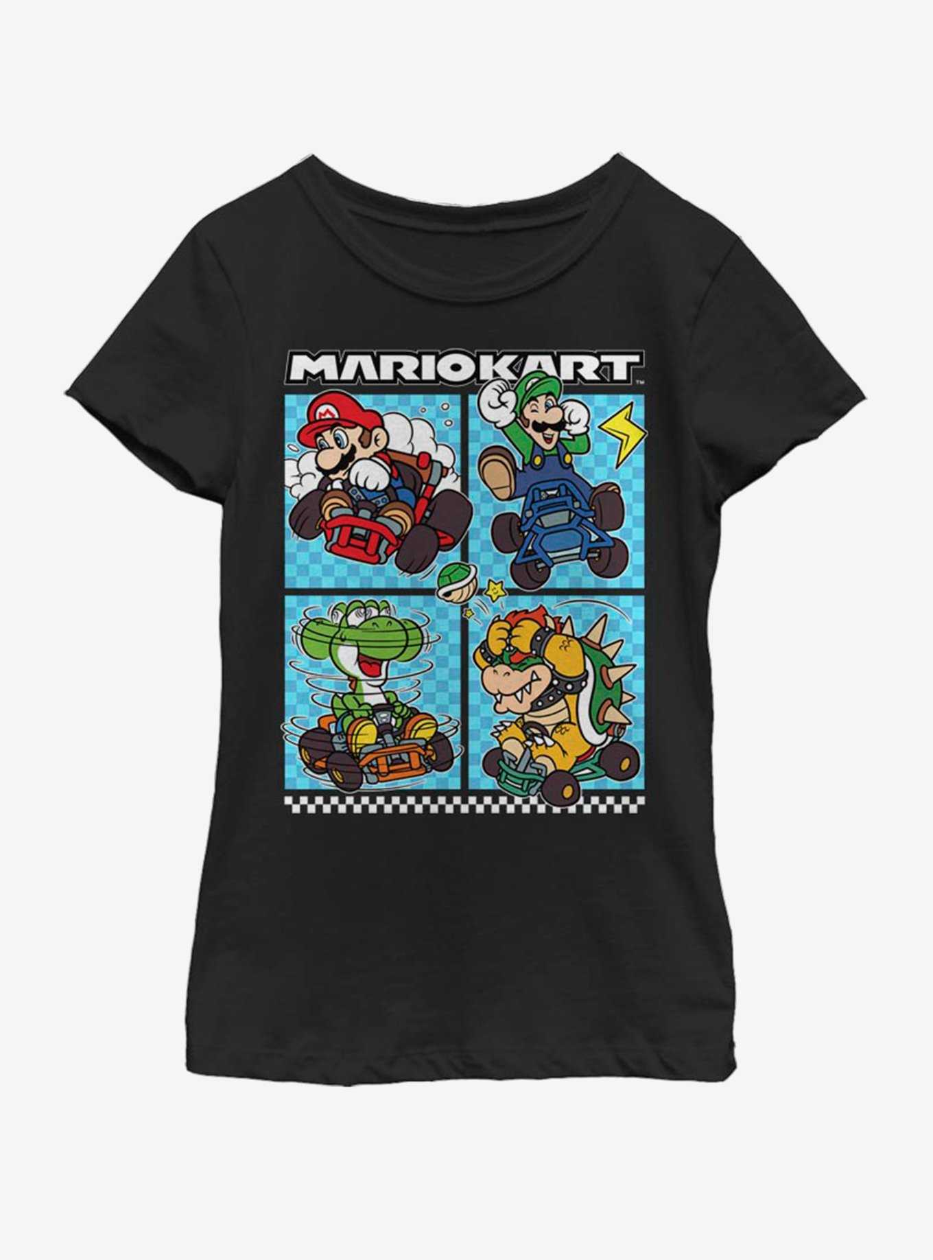 Nintendo Four on the Floor Youth Girls T-Shirt, , hi-res