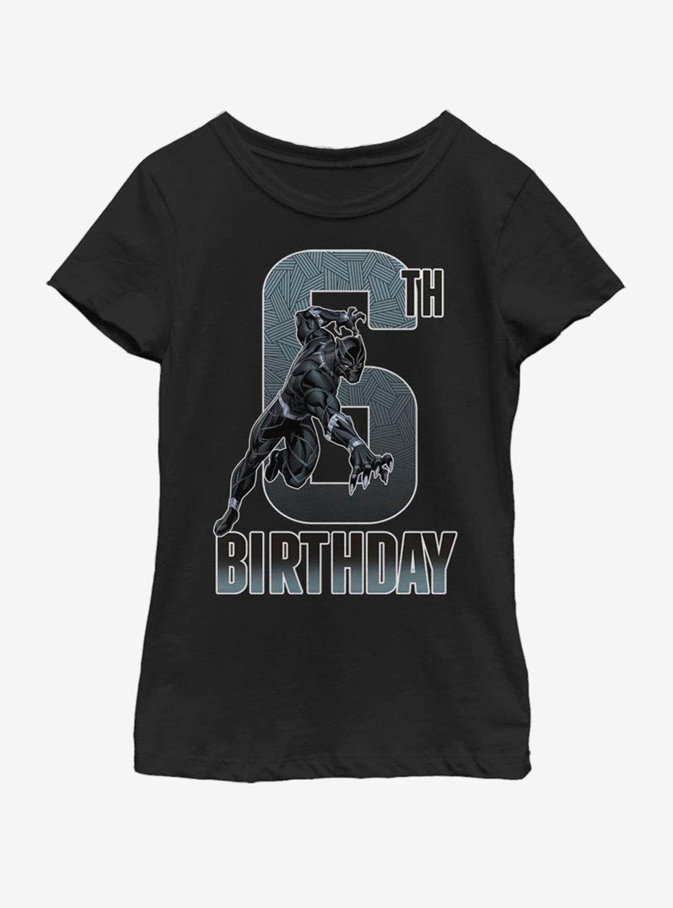 Marvel Black Panther 6th Bday Youth Girls T-Shirt, , hi-res